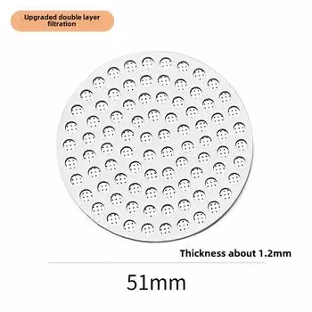 51/53/58mm Reusable Metal Double Coffee Filter Fine Mesh Heat Resistant Coffee Puck Screen Professional Espresso Accessory