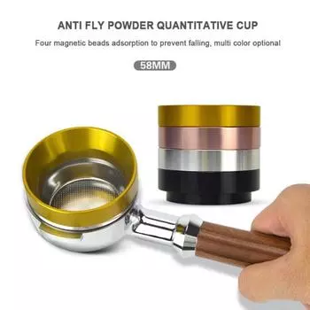 51/54/58 мм магнитный контейнер для порошка кофе эспрессо, дозировочное кольцо для измельчителей, распродажа товаров 51mm серебряный