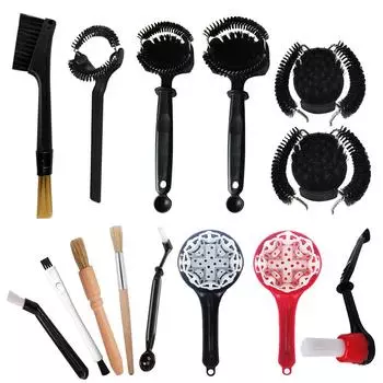 51/58 мм щетка для кофемолки, профессиональная щетка для мытья кофемашины, съемная удобная ручка, двусторонняя для кофейни, бара CHINA