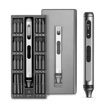 51 in 1 Precision Electric Screwdriver Set Multifunctional Power Tool Fast Charging Magnetic Bits for iPhone Laptop Watch PC серый