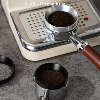 51 мм 58 мм Дозирующее кольцо для кофе эспрессо из алюминиевого сплава Магнитная дозирующая воронка Посуда Портафильтр Инструмент бариста Кофейные аксессуары