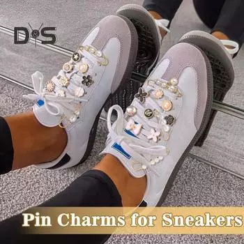 51 шт. брошь для обуви, булавки, искусственный жемчуг, животные, цветы, форма банта, подвески для кроссовок, пуговицы, носки, украшения, шнурки для обуви, аксессуары A