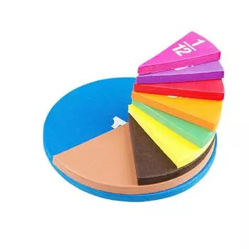 51 шт. EVA круглые квадратные дроби круги инструмент математические развивающие игрушки инструмент для обучения математике студенческие обучающие подарки