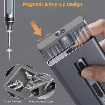 51 в 1 набор прецизионных электрических отверток многофункциональный электроинструмент быстрая зарядка магнитные биты для iPhone ноутбука часов ПК