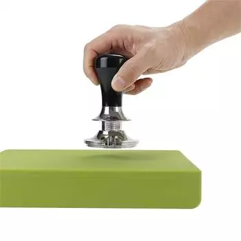 51mm/53mm/58mm Coffee Tamper Spring Loaded Elastic Coffee Tamper Aluminum/Wooden Stainless Steel Coffee Powder Hammer