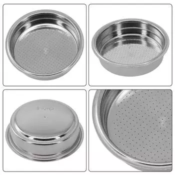 51MM/58MM нержавеющая сталь под давлением 1 отверстие кофейный фильтр корзины запасные части одинарные/двойные чашки кофейные инструменты