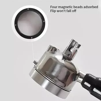 51mm Support for Tamper 58mm Espresso Coffeeware Magnetic Dosing Ring 58mm 51/53/58mm Dining Bar Suppression of Coffee Filter 51mm серебряный