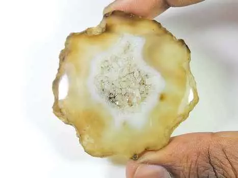 51X51MM натуральный солнечный друзовый агат срез круглый кабошон россыпью драгоценный камень 118 карат SK-1818