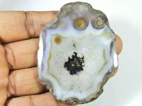 51X68X06MM натуральный солнечный друзовый агат кабошон россыпью драгоценный камень 199 карат. СК-1814