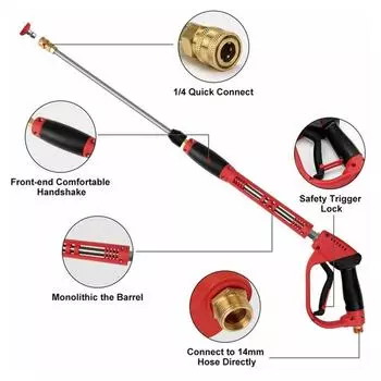 5200PSI автомобильный опрыскиватель для мойки под высоким давлением, насадка для насадки, комплект уплотнительных колец 1 Kit