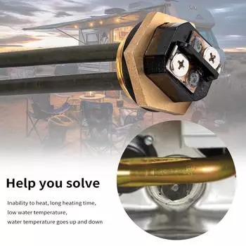 520900 Водонагревательный элемент 1440 Вт 120 В Электрический водонагревательный элемент для замены для Suburban RV SW чёрный