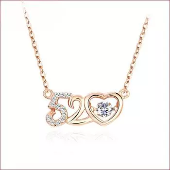 520 Love Ожерелье Простое Легкое Роскошное Дизайнерское Ожерелье