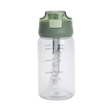 520 мл пластиковая бутылка для воды, пластиковые маркеры времени, защита от падения с ремнем для переноски, соломенные бутылки для питья для Fi