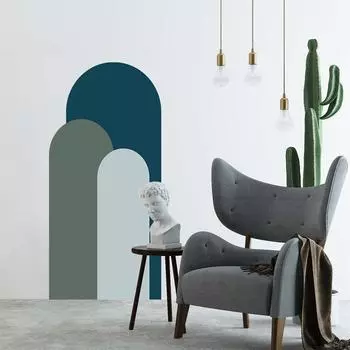 52*140 см геометрические наклейки на стену, водонепроницаемый фон, наклейка на стену для спальни, гостиной, офиса, наклейки на стену 52*140cm