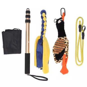 52-дюймовая телескопическая палка для флирта для собак, интерактивная игрушка для флирта, выдвижная для собак, чай