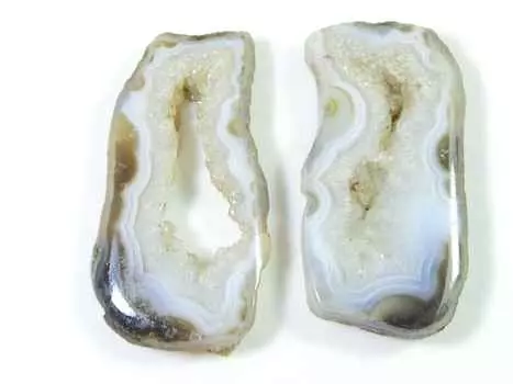 52 карата черный срез окрашенного друзового агата, пара, фантазийные россыпные драгоценные камни 16X35 мм SK-2212