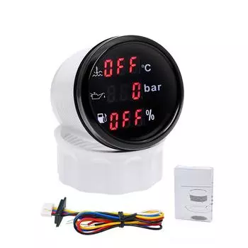 52 мм 3 в 1 датчик давления масла манометр манометр давления масла для лодки автомобиля квадроцикла точный