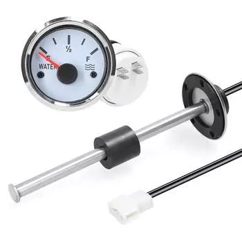 52 мм Указатель уровня топлива 215 мм Датчик уровня топлива из нержавеющей стали Датчик уровня воды 0-190 Ом с 215mm серебряный