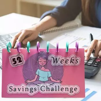 52-недельные задачи по экономии. Связующее устройство. Планировщик бюджета. Книга финансового бюджета с денежными конвертами. Бюджетный учет доходов. Расходы. Экономия для целей экономии денег. A