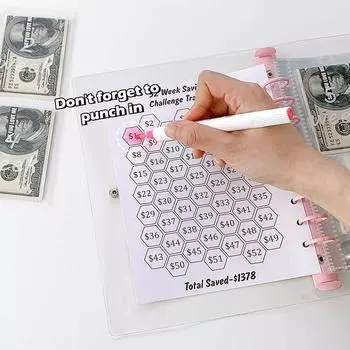 52-недельный конкурс сбережений Конверт с наличными Пара сбережений Конкурс сбережений Конверт с переплетом Конкурс сбережений