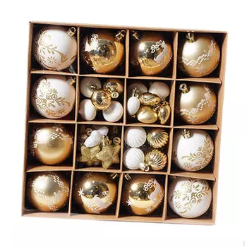 52 шт. елочные шары, украшения, елка, подвесные украшения, подвески для
