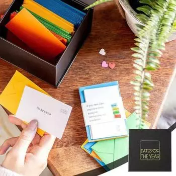 52 шт., конверты для свиданий, яркие цвета, романтическая ночная коробка для пары, запечатанные идеи для свиданий, подарки на годовщину свадьбы