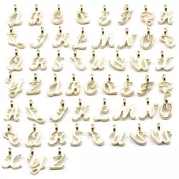 52 шт./лот случайные смешанные формы золотые подвески-шармы для инструментов для самостоятельного изготовления ювелирных изделий 52pcs/pack