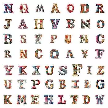 52 шт. Наклейки-граффити для украшения багажа ноутбука One Size