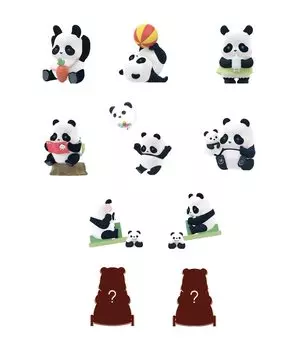 52TOYS BLINDBOX PANDA ROLL Детский сад Серия ПВХ ABS Торговые фигурки КОРОБКА из 8 штук и