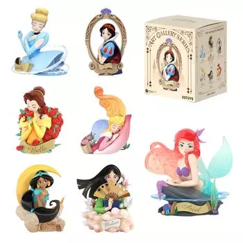 52TOYS DISNEY PRINCESS Art Gallery Series Blind Box Trading Figure Collection Figure Painted Gacha Gacha Desktop Decoration Doll Toy Toy Perfect for