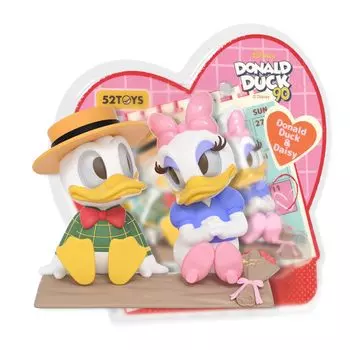 52TOYS DONALD DUCK 90 Дональд ПВХ фигурка кукла настольное украшение завершенный продукт подарок на день подарок серия Duck&Daisy-юбилей белый