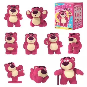 52TOYS LOTSO ME 2-я серия Blind Box Trading Фигурка Коллекционная фигурка Movie Story Collaboration Goods Lotso Hug Bear Игрушка Флокированная фигурка Флокированная отделка