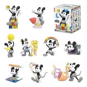 52TOYS Микки Маус Цветная охота Серия Blind Box Торговая Коллекционная Фигурка Микки Маус Раскрашенная Gacha Gacha Настольная Украшение Кукла Игрушка
