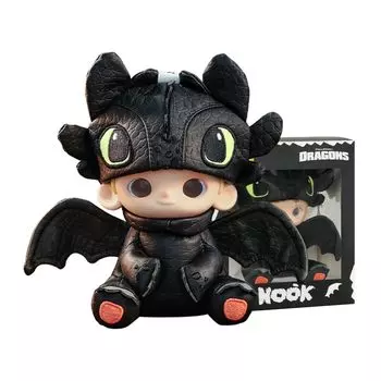 52TOYS NOOK Ограниченная серия NOOK x Беззубик Официальная коллаборация Плюшевый брелок-талисман с подвижным следящим взглядом и успокаивающим, идеально подходит для белого и