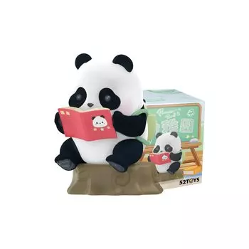 52TOYS Panda Roll Kindergarten Series Торговая фигурка Слепая коробка Флокированная фигурка Панды Коллекционная фигурка Раскрашенная Gacha Gacha Настольное украшение Кукла Игрушка