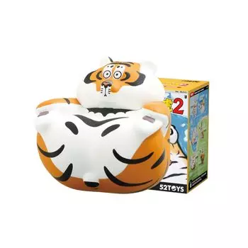 52TOYS PANGHU 2 Tiger Part Series Blind Box 1PC Gacha Gacha Toy Lucky Bag Action Figure Collection Toys Милая фигурка Творческий подарок Рождество День рождения
