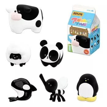 52TOYS QUESERA Series Rainbow Town Blind Box Trading Figure Collection Figure Painted Gacha Gacha Desktop Decoration Doll Toy Perfect Gift for Anime