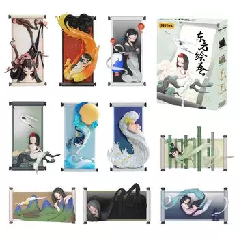 52TOYS Sleep Chinese Scrolls no Series Blind Box Trading Figure Collection Figure Toy Lucky Bag Gacha Gacha Идеальный подарок на дни рождения и Рождество