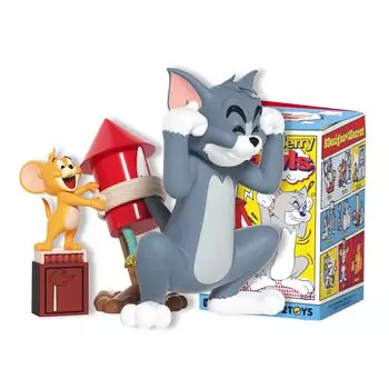 52TOYS x TOM and JERRY Серия Том и Джерри Blind Box Торговая Коллекционная Фигурка Раскрашенная Фигурка Gacha Gacha Украшение для Рабочего Стола Кукла Игрушка Идеальный Подарок