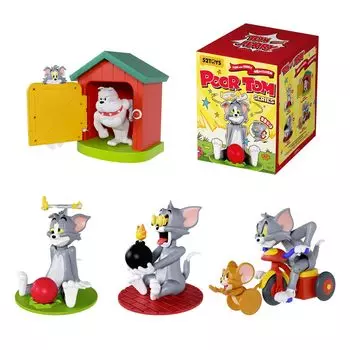 52TOYS x TOM and JERRY Том и Джерри Серия Подвижная Игрушка в Слепой Коробке Торговая Фигурка Игрушка В Слепой Коробке Коллекционная Фигурка Раскрашенная Gacha Gacha Украшение для Рабочего Стола