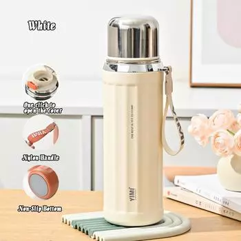 530/630 мл большой емкости пищевой материал 304 нержавеющая сталь портативный вакуумный термоизоляционный стакан термос герметичная чашка 530ml