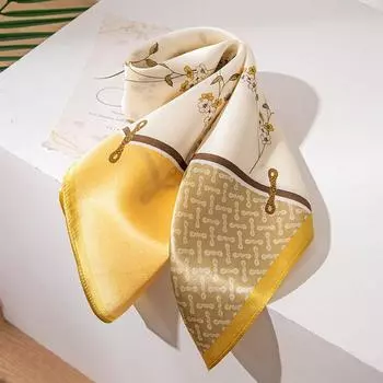 53*53 см 100% шелковица шелковая квадратный шарф масляная живопись роскошные шарфы солнцезащитный платок шейный платок подарок 53*53cm