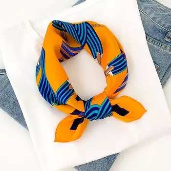 53 * 53 см шелковичный маленький квадратный шарф многофункциональный профессиональный модный декоративный шелковый шарф для весны и осени теплая шаль 53*53CM