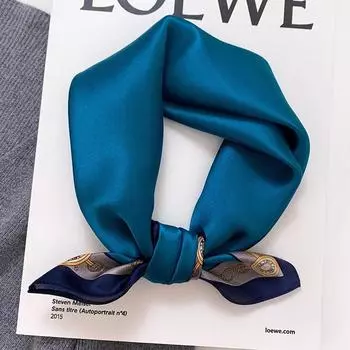 53 * 53 см шелковичный маленький квадратный шарф многофункциональный профессиональный модный декоративный шелковый шарф для весны и осени теплая шаль 53*53cm