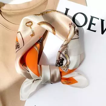 53 * 53 см шелковичный маленький квадратный шарф многофункциональный профессиональный модный декоративный шелковый шарф для весны и осени теплая шаль 53*53CM