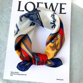 53 * 53 см шелковичный маленький квадратный шарф многофункциональный профессиональный модный декоративный шелковый шарф для весны и осени теплая шаль 53*53CM