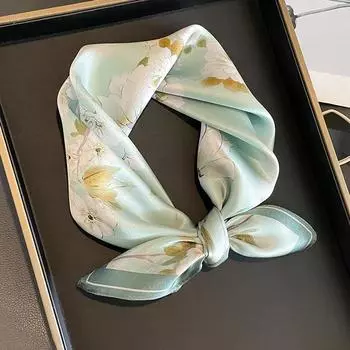 53 * 53 см шелковичный маленький квадратный шарф многофункциональный профессиональный модный декоративный шелковый шарф для весны и осени теплая шаль 53*53cm