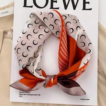 53 * 53 см шелковичный маленький квадратный шарф многофункциональный профессиональный модный декоративный шелковый шарф для весны и осени теплая шаль 53*53cm