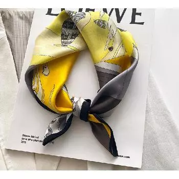 53 * 53 см шелковичный маленький квадратный шарф многофункциональный профессиональный модный декоративный шелковый шарф для весны и осени теплая шаль 53*53cm