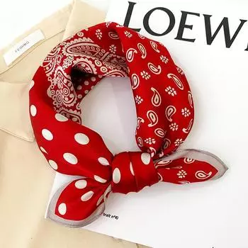 53 * 53 см шелковичный маленький квадратный шарф многофункциональный профессиональный модный декоративный шелковый шарф для весны и осени теплая шаль 53*53cm